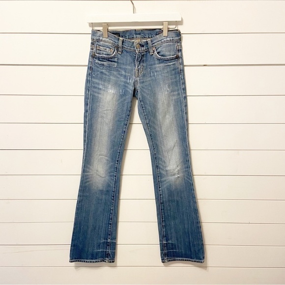 Citizens of Humanity | Distressed boho stretch #111 Low Waist Bootcut Jeans 25 - Picture 1 of 16